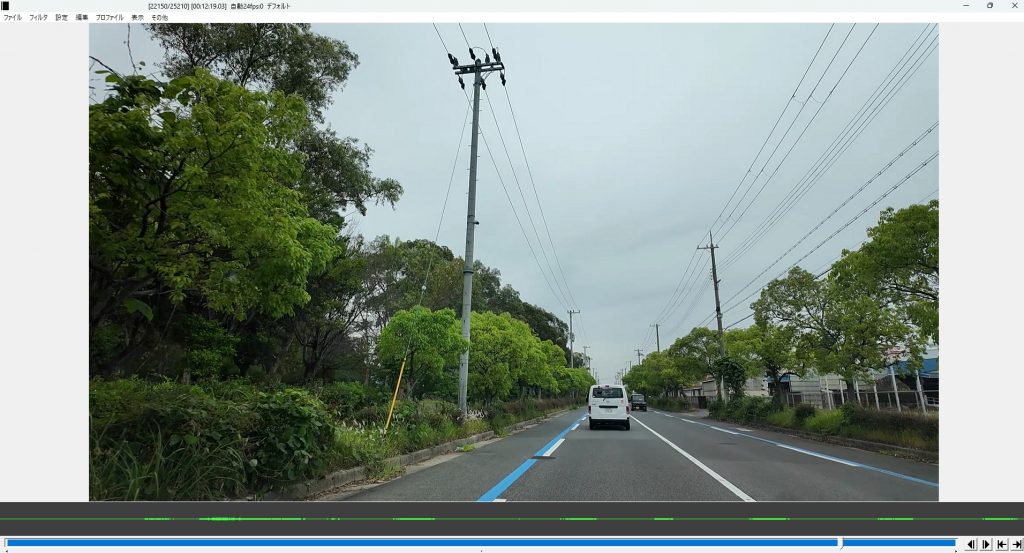 AviUtl編集画面